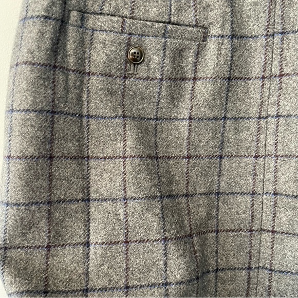 Madewell Wool Button-Down Mini Skirt in Windowpane - Picture 5 of 6